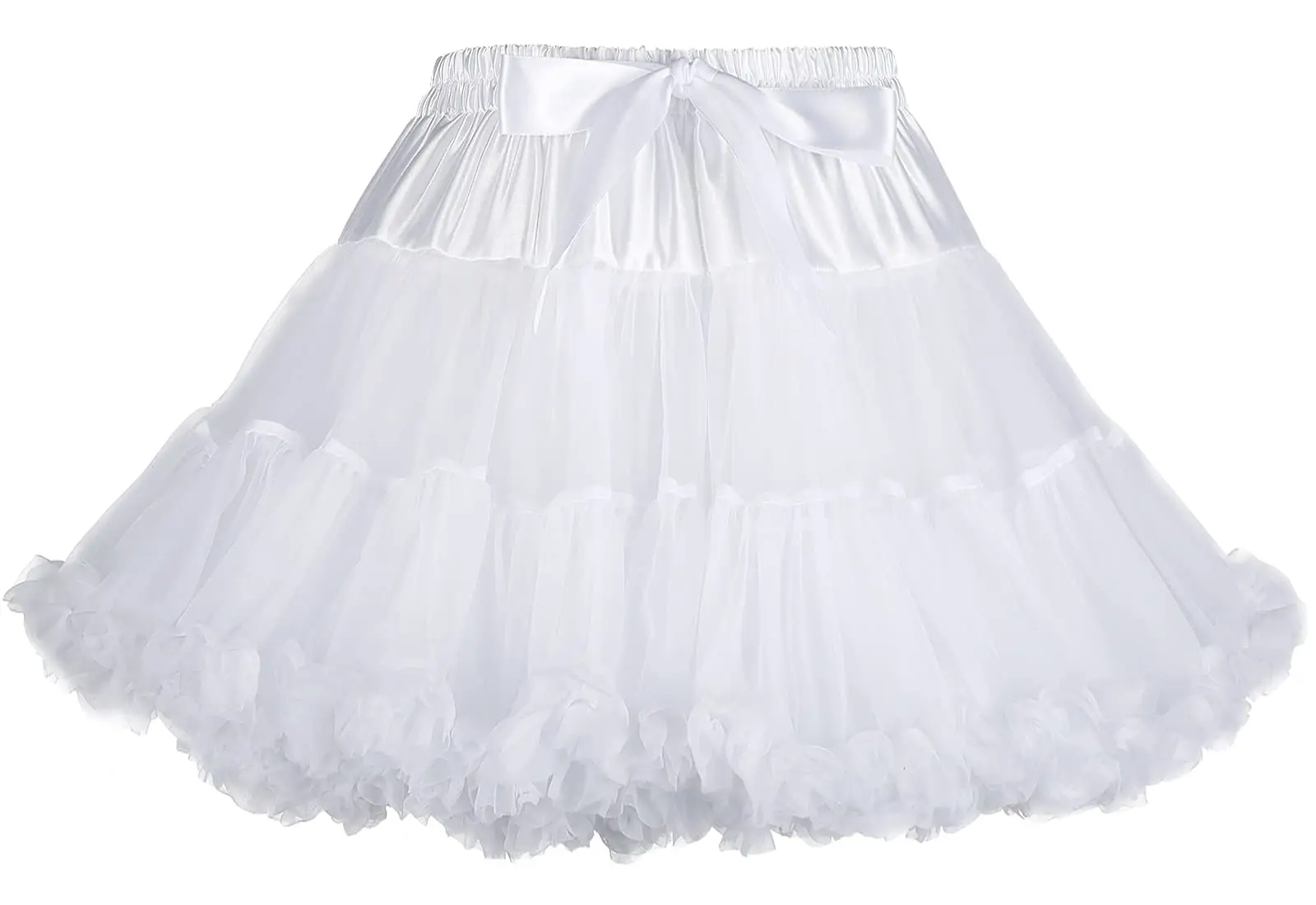 

Women’s Petticoat Skirts Tulle Underskirts Chiffon Half Slips Fluffy Ballet Dress