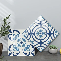 10/15/20/30cm European Style Crystal Hard Film Tile Sticker Living Room Decor Wall Decals Self-adhesive Waterproof Wallpaper