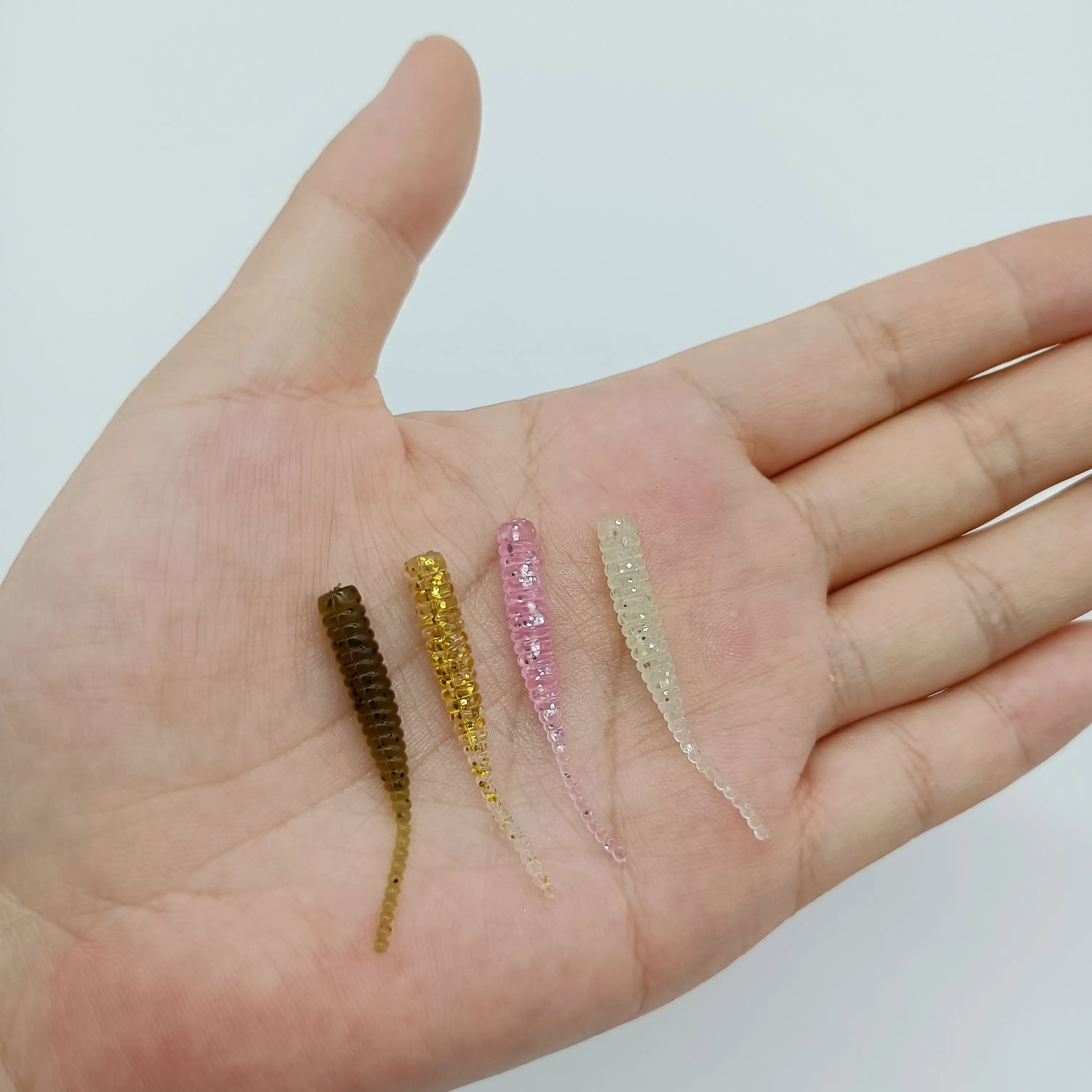 DUODUOYU 20 TEILE/LOS AJING Weicher Köder Rockfish Angeln Lockt 0,36g/40mm MINI Künstliche Köder Swimbaits Jig locken Wobbler Wurm Tackle – Detail 11