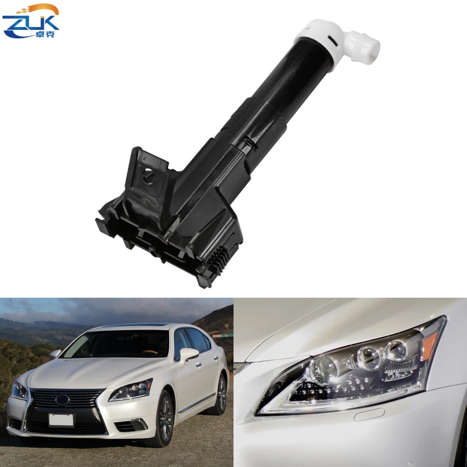 ZUK Front Bumper Headlight Washer Nozzle For LEXUS LS460 LS600H 2013-2017 Headlamp Cleaning Water Spray Jet Actuator Pump