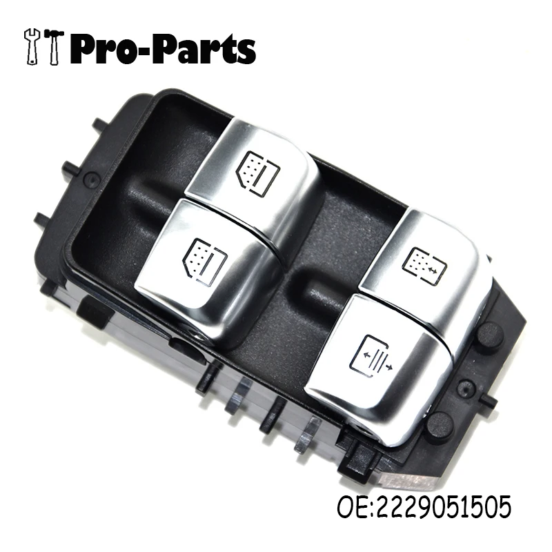 

New Electric Power Window Master Control Switch 2229051505 A2229051505 For Mercedes-Benz W222 S550E S600 S63