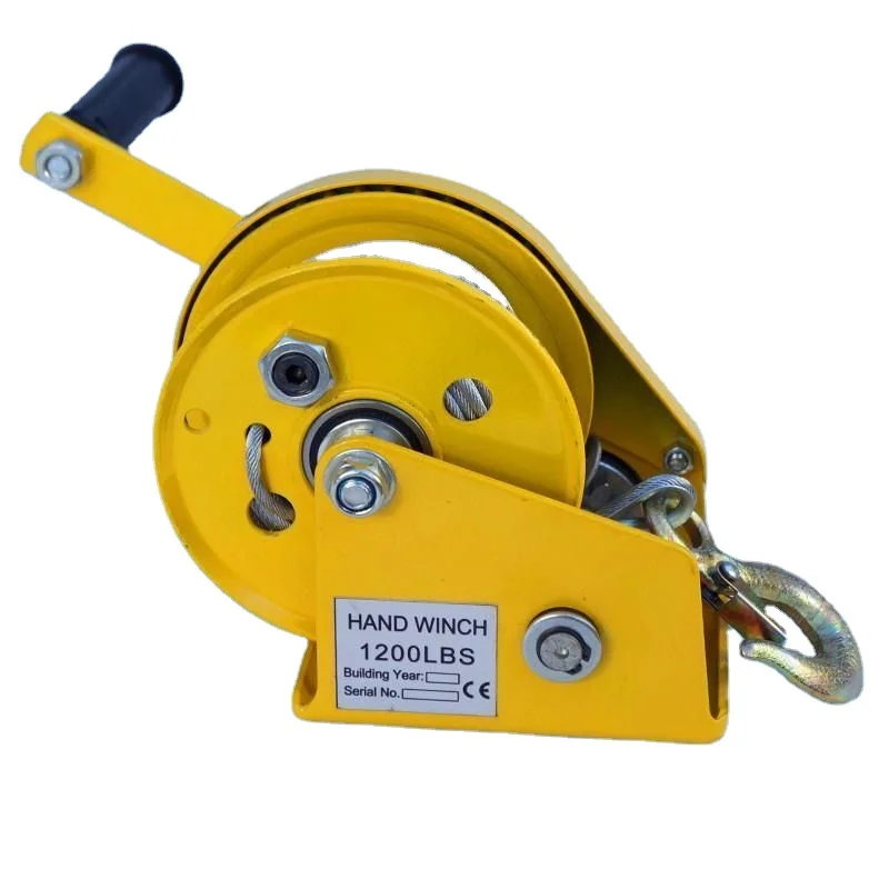 1200/1800/2600 LBS Two-way self-locking small hand windlass Tractor Winch Two-way Self-locking Manual Winch Hand-cranked Tractor