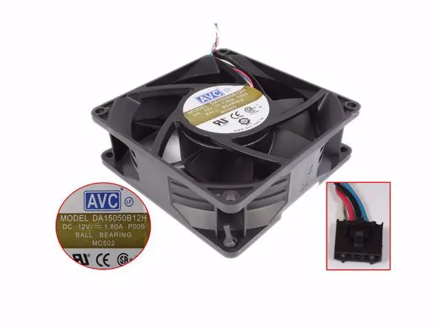 AVC DA15050B12H P005 DC 12V 1.80A 150x150x50mm 4-Wire Server Cooling Fan