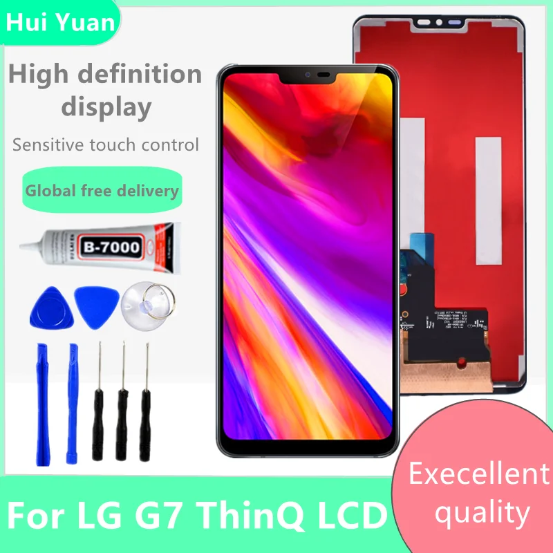 Original For LG G7 G710EM G710PM G710VMP  G7 ThinQ G710 G710TM G710N G710VM LCD Display Touch Screen Digitizer Assembly