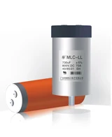 50UF750VAC high frequency AC filter capacitor aluminum shell with nut and bolt non-polar