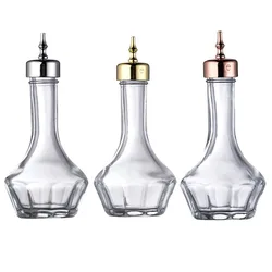 30ML/50ML CLEAR GLASS BITTERS BOTTLE WITH SPOUT & CORK TOP
