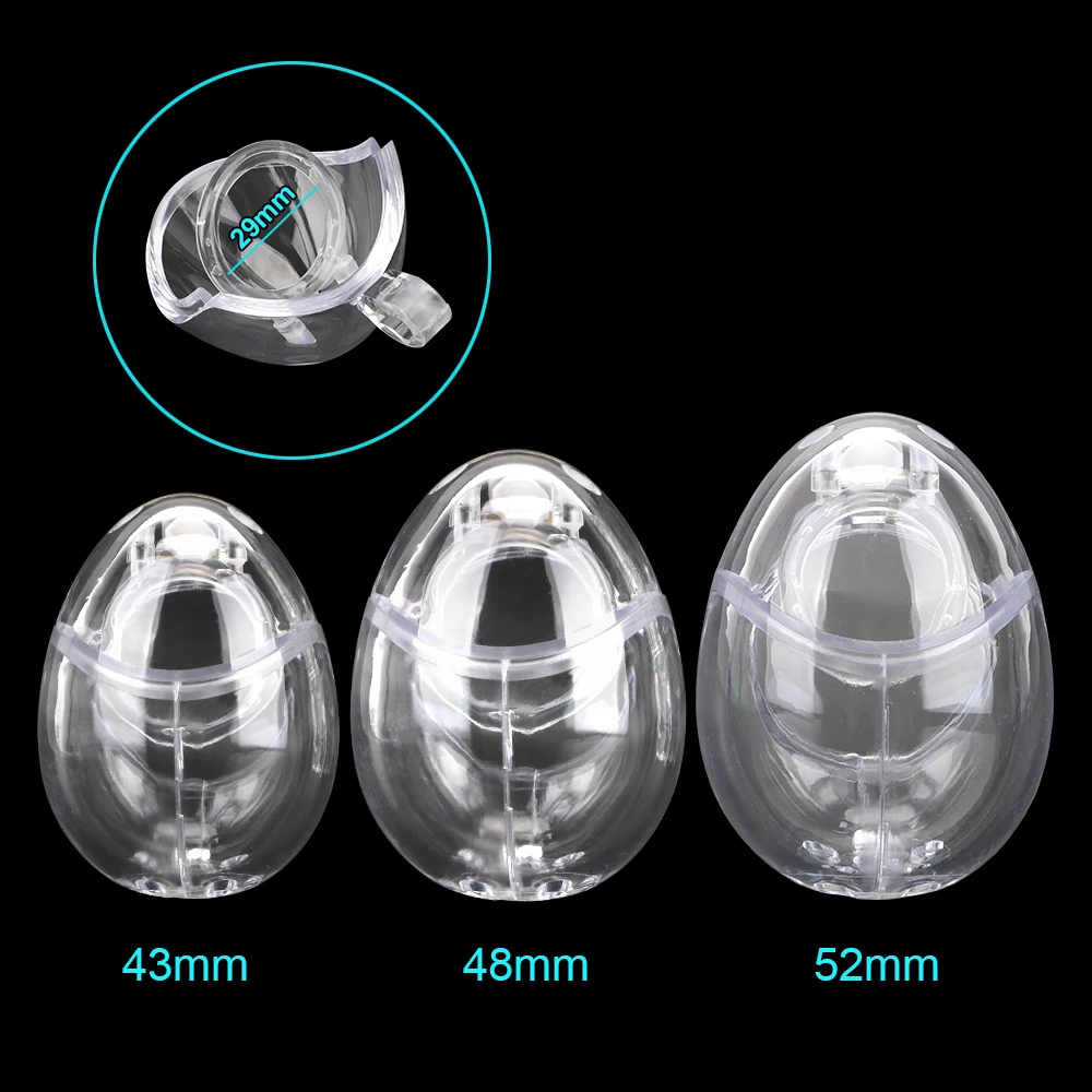 Egg Shape Fully Restraint Male Chastity Cage Lock Devices With Thorn Ring Scrotum Ball Stretcher Penis Lock Sex Toys For Men