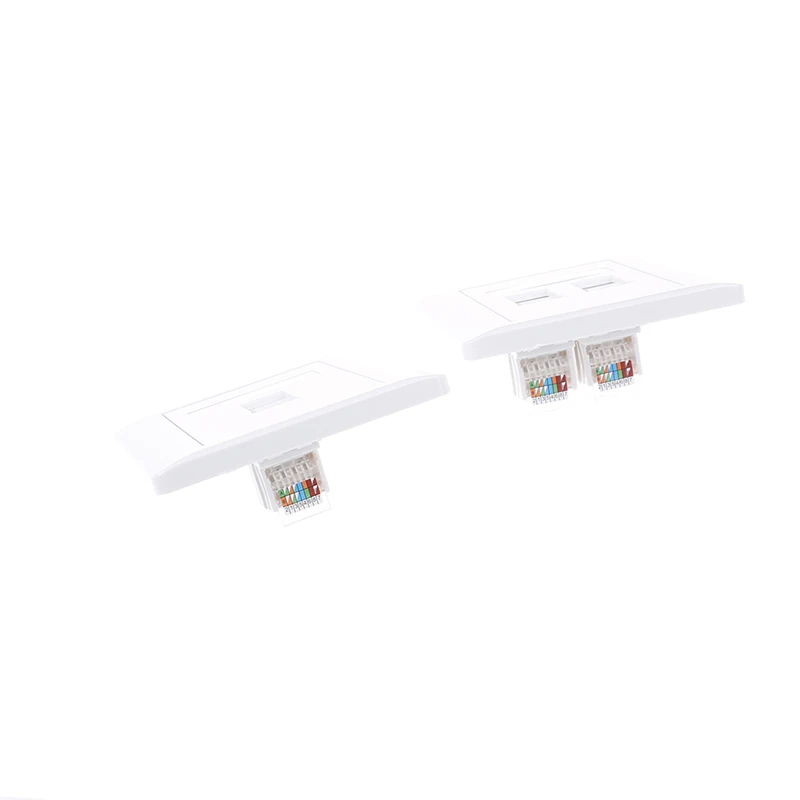 1pcs 86 Type Computer Socket Panel CAT5E Network Module RJ45 Cable Interface Outlet Wall  (without retail package)