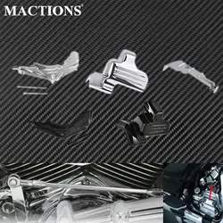 Motorcycle Rear Cylinder Base Cover Side Cover Starter Cover Chrome/ Black For Harley Touring Electra Road Glide FLHT FLHR Dyna