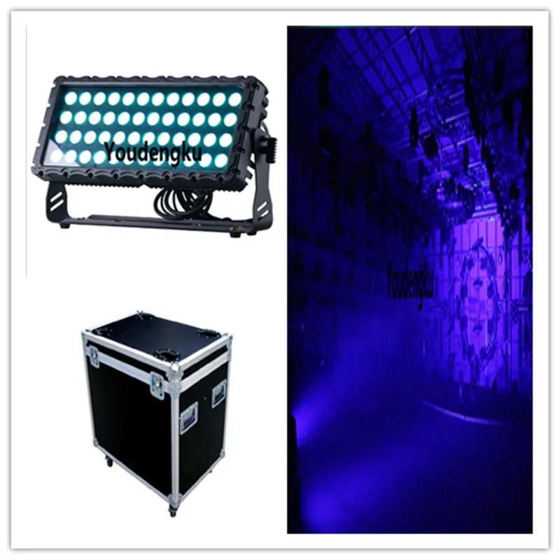 

4 pieces flightcase 48*15W Rgbwa 5 in 1 outdoor led wall washer RGBWA LED waterproof city color outdoor stage wash beam light