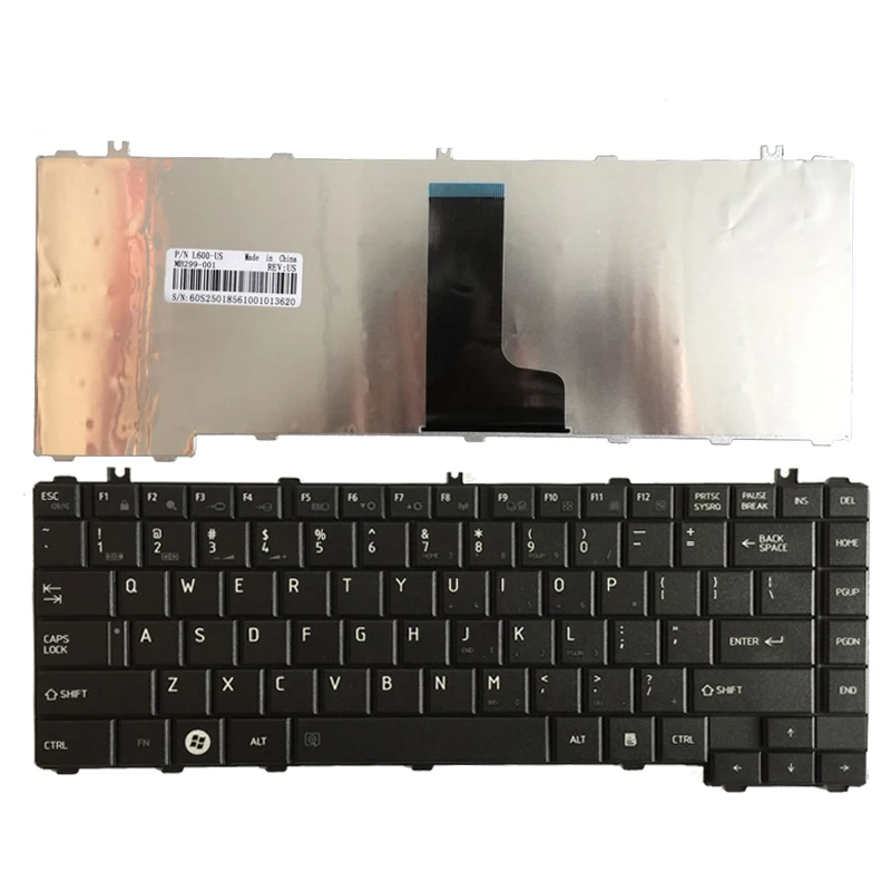 US laptop keyboard for toshiba Satellite C600 C600D L640 L600 L600D L630 C640 C645 L700 L640 L645 L730 L635 US keyboard