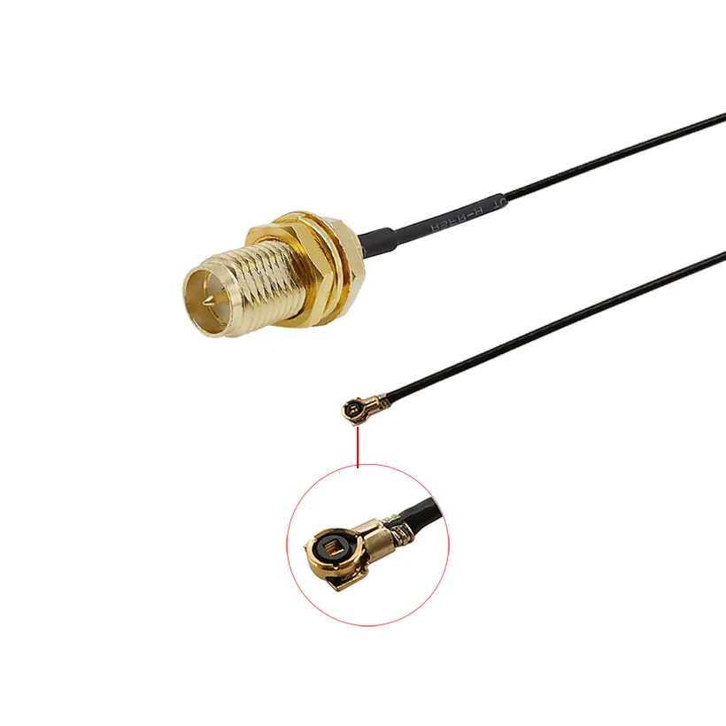 1Pcs RP SMA Female Jack To MHF4 IPX U.FL RF Coaxial Antenna Cable Connector 0.81mm Coax Cable Pigtail Extension Wire 5-50CM