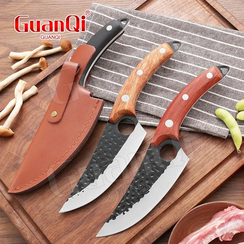 Handmade Stainless Steel Kitchen Chef Knife Forged Butcher Knife High Clad Steel Boning Cooking Tools Sharp Boning Knife