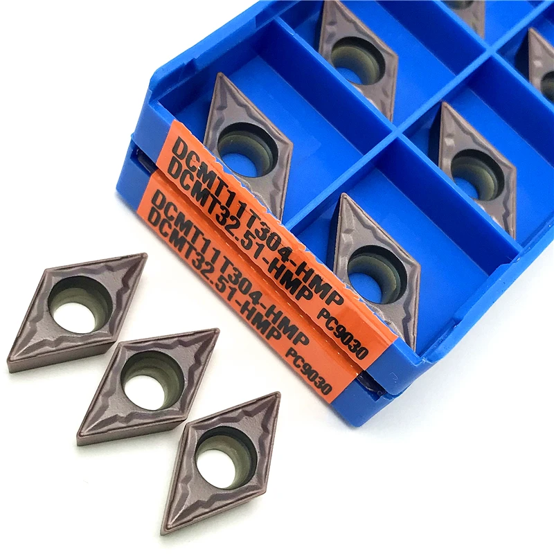 DCMT070204 DCMT11T304 DCMT11T308 płytki węglikowe toczenie wewnętrzne narzędzie wysokiej jakości wkładki obrotowe tokarka metalu CNC narzędzie