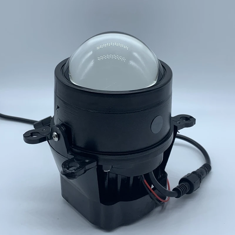 45W 12V car high power 3.0 inch led double lens double lamp cup structure high beam with small sun