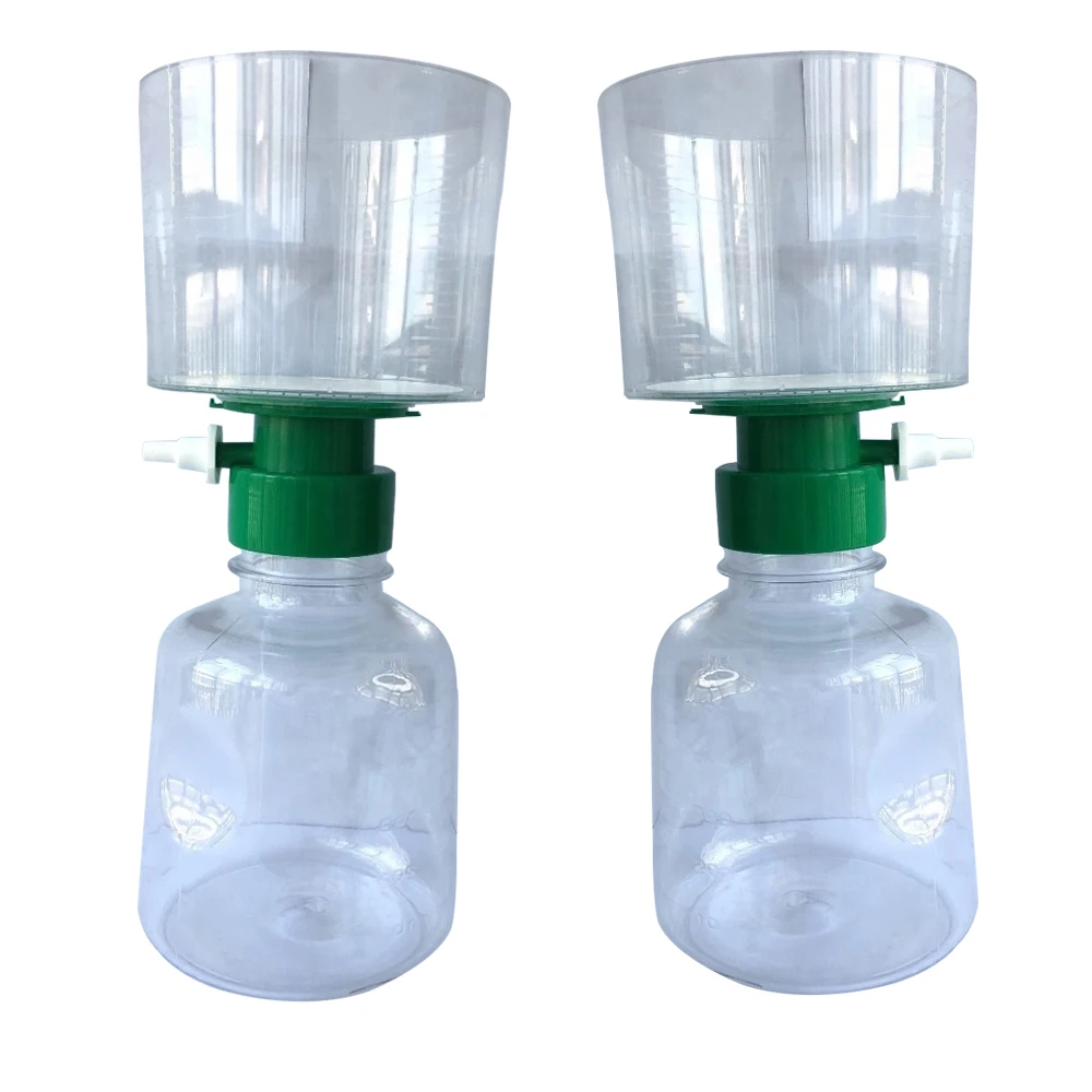 IKEME 12PCS Sterile Bottle Top Disposable Vacuum Filter Units PVDF Membrane 150/250/500ml/1000ml