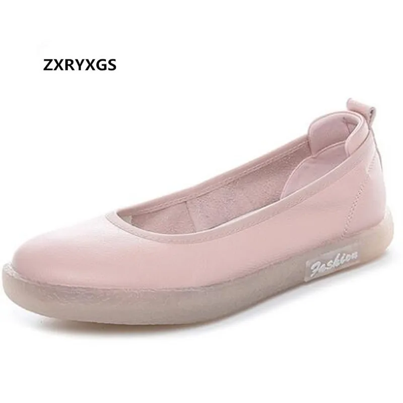 

Hot Promotion 2024 New Soft Bottom Comfort Women Spring Shoes Flat Shoes Fashion Wild Casual Shoes Genuine Leather Shoes Flats