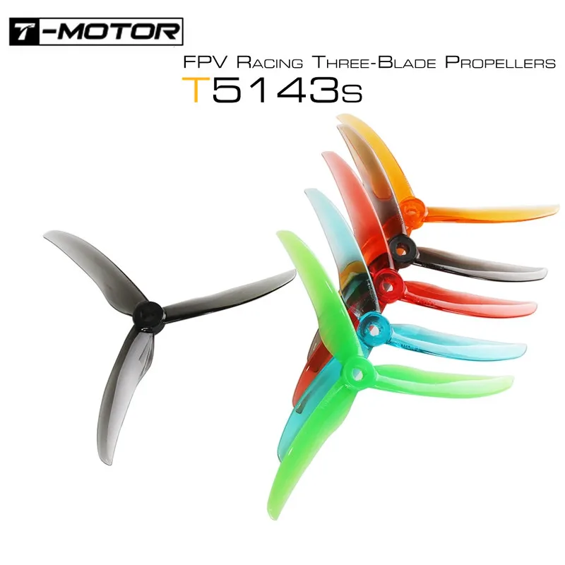 2Pairs/4Pairs/8Pairs/12Pairs T-motor T5143S 5.1inch 3-blade Propeller for RC FPV Racing Freestyle 5inch 4S 6S Drones Nazgul5