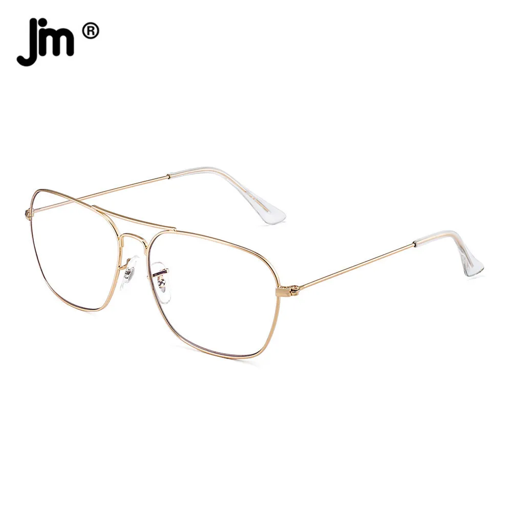 JM Aviator Computer Blue Light Blocking occhiali Square Eye Protect Video occhiali da vista antiriflesso uomo donna