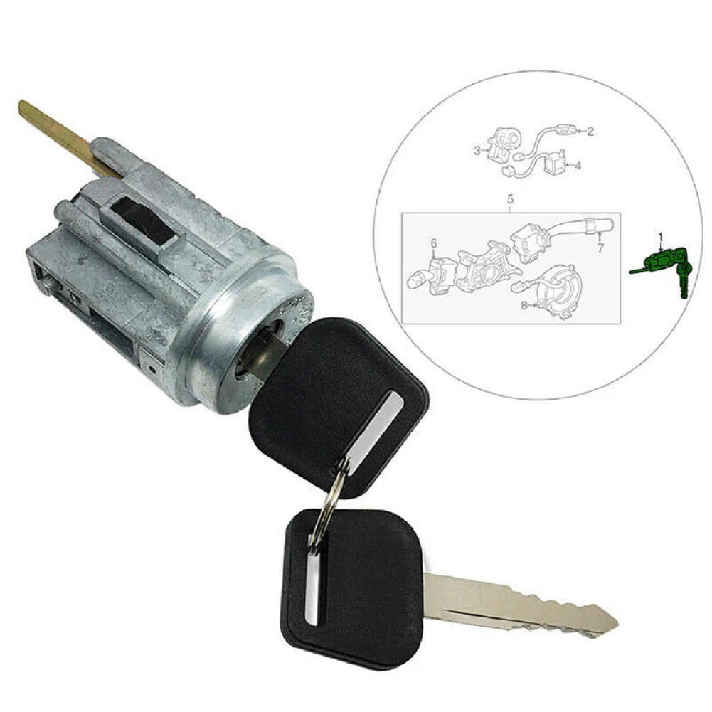 Per Toyota Corolla Geo Prizm Start Switch Lock Core + Key 1998-2002 69057-12340 blocco accensione auto cilindro serratura a levetta con chiave