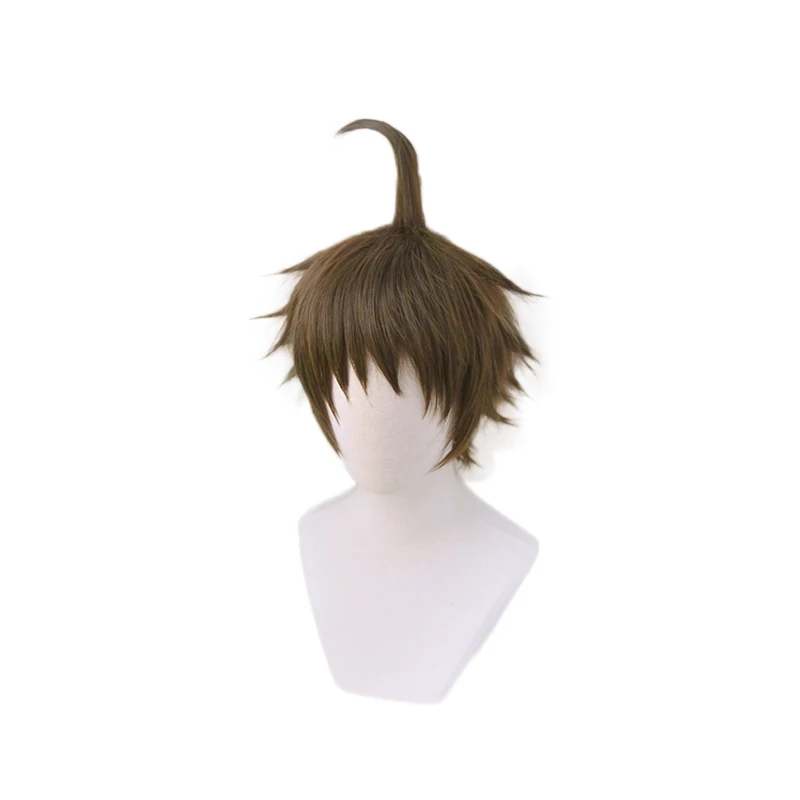 Danganronpa Hinata Hajime Wig Cosplay Costume Super Dangan Ronpa 2 Heat Resistant Synthetic Hair Carnival Party Wigs + Wig Cap