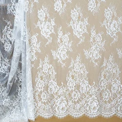 Florals Wedding Dress Lace Fabric Chantilly Lace Width(height) 150cm Length 300cm per Piece