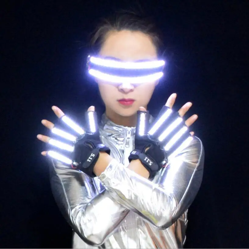 LED Clothing Bra Pants Glasses Dance Accessories Carnaval Stage Performance Led Costume