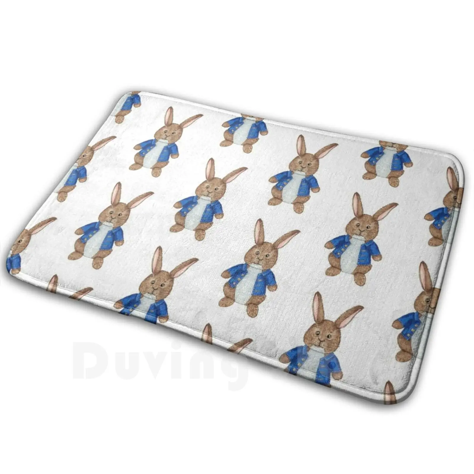 Bunny Rabbit Print Carpet Mat Rug Cushion Soft Bunny Rabbit Toy Cute Animal Small Bunny Rabbit Peter