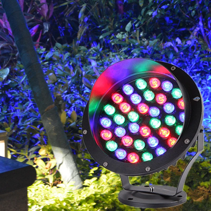 LED Tree Light Colorful Outdoor Lawn Light Waterproof Forest Lighting Landscape Spotlight Landscape Courtyard Garden Decor 3w