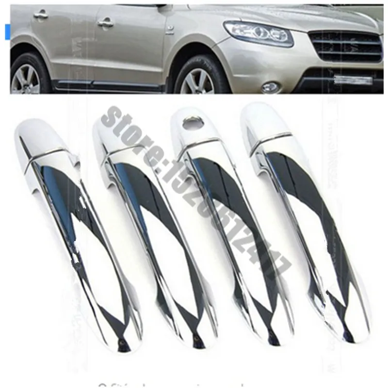 Car styling 2007~2012 for Hyundai Santa Fe /ix45 ABS Chrome Door Handle Bowl Door handle Protective covering Cover Trim