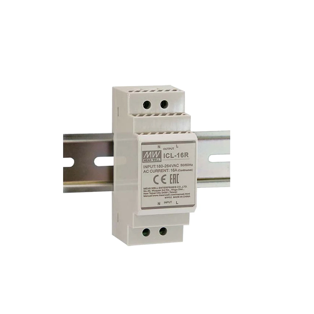 Original Mean Well ICL-16R meanwell DIN Rail 16A AC Inrush Current Limiter to reduce the high starting current