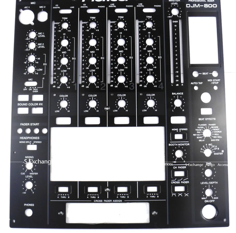 

1pcs Replacement Part For DJM800 Main Faceplate Main Front Panel DNB1144