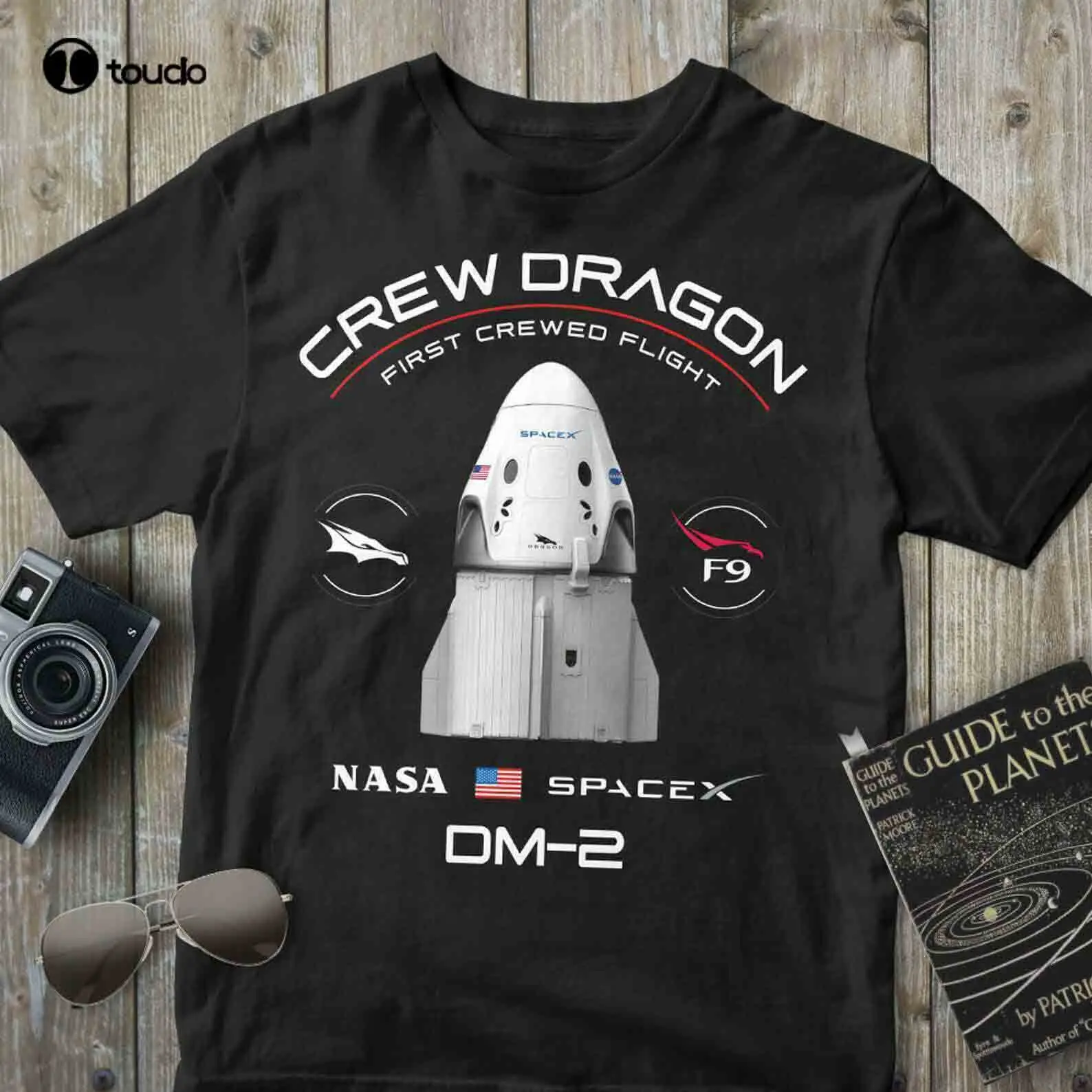 Crew Dragon Demo-2 SpaceX First Crewed Flight Patch DM-2 Unisex T-Shirt Tee