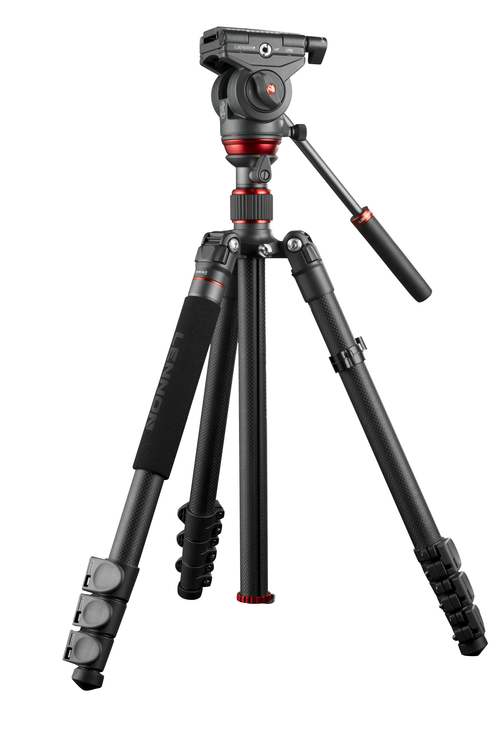 

LENNON LTS3 Professional Fluid Video System Carbon Fiber Lightweight Tripod/monopod Dual-Purpose Video Dual-Function Tripod