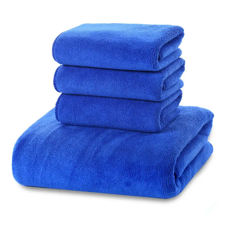 5 Pcs Random Color Microfiber Home Kitchen Towel Soft Soothing Fiber Towel Wash Cloth Face Hand and Cleaning Cotton 30*30cm