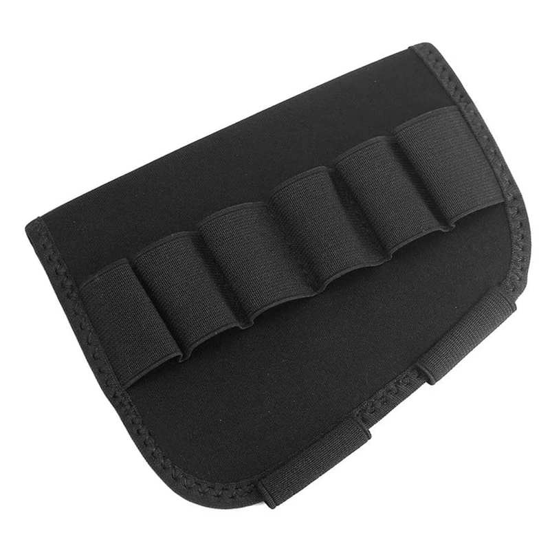 Tactical Buttstock 12 Gauge cartucce Holder Pouch Holster Shell Cheek Rest Bag Bandolier Magazine Pouch accessorio per la caccia