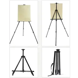 Portable Metal Painting Easel Stand Adjustable Foldable Display Holder with Carry Bag for Artist Art Sketching Drawing Display