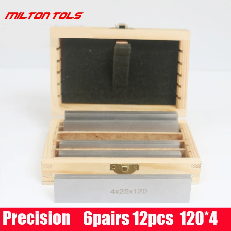 Imagem -04 - Parallel Pad Gauge Block Grupo Liga de Aço Fresadoras Cnc Vice Fresadora Pares 12 Pcs 120 mm x 1035 mm