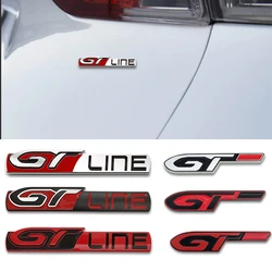 Car Styling Metal Car Badge Rear Emblem tail sticker For Peugeot GT 206 208 308 307 207 208 3008 407 508 2008 RCZ GT LINE