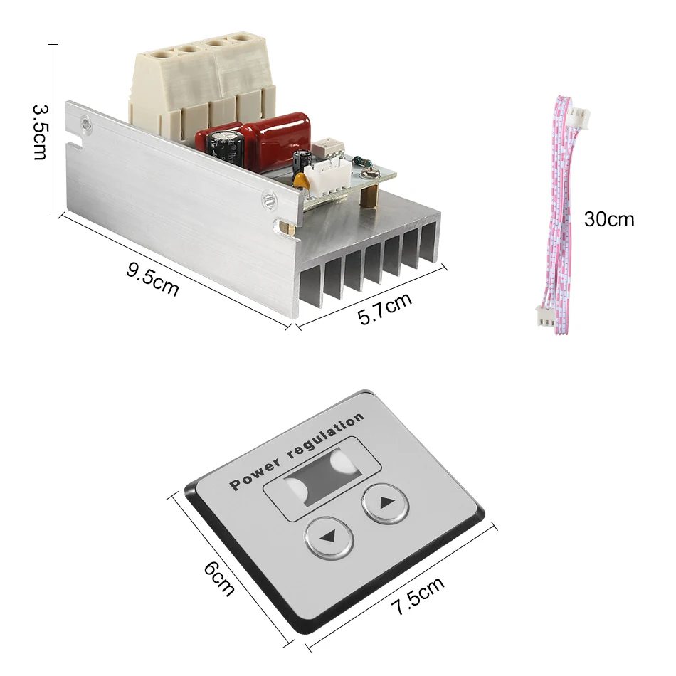 220V 10000W 80A SCR AC Digital Control Elektronische Spannungs Regler Speed Control Dimmer Thermostat Digital Meter Power Versorgung