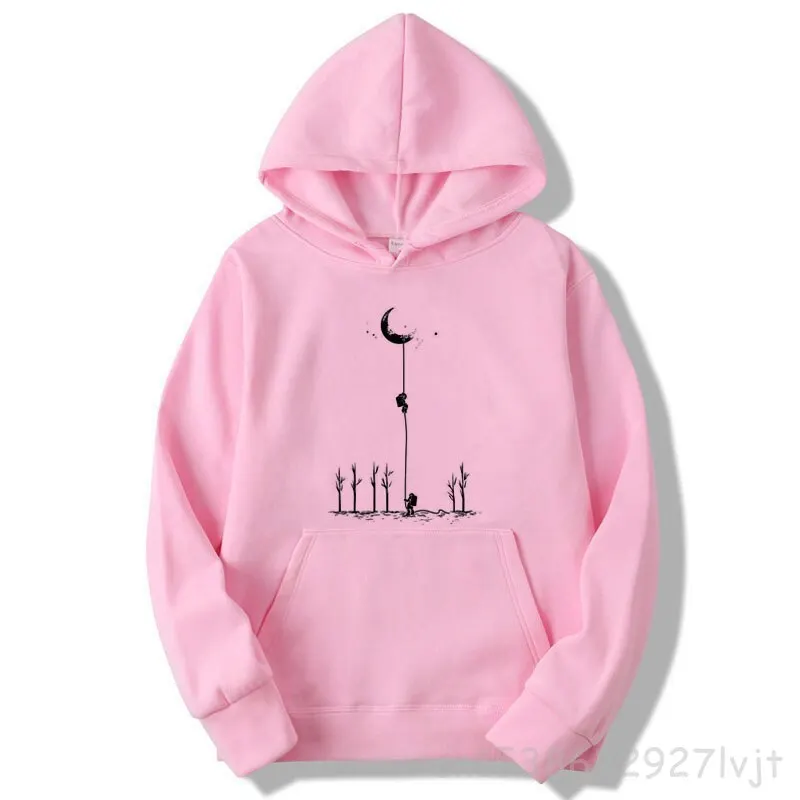 Pull à capuche marque de mode sweats à capuche décontracté Harajuku drôle espace astronaute imprimer sweats à capuche hauts sweat à capuche pour homme