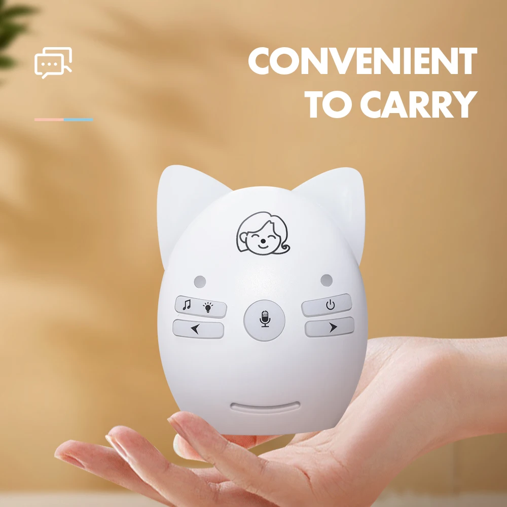 Baby Monitor 2.4GHz Digital Wireless Transmission Walkie-talkie Two Way Audio Nanny Babysister Monitor Safety Crying Alarm