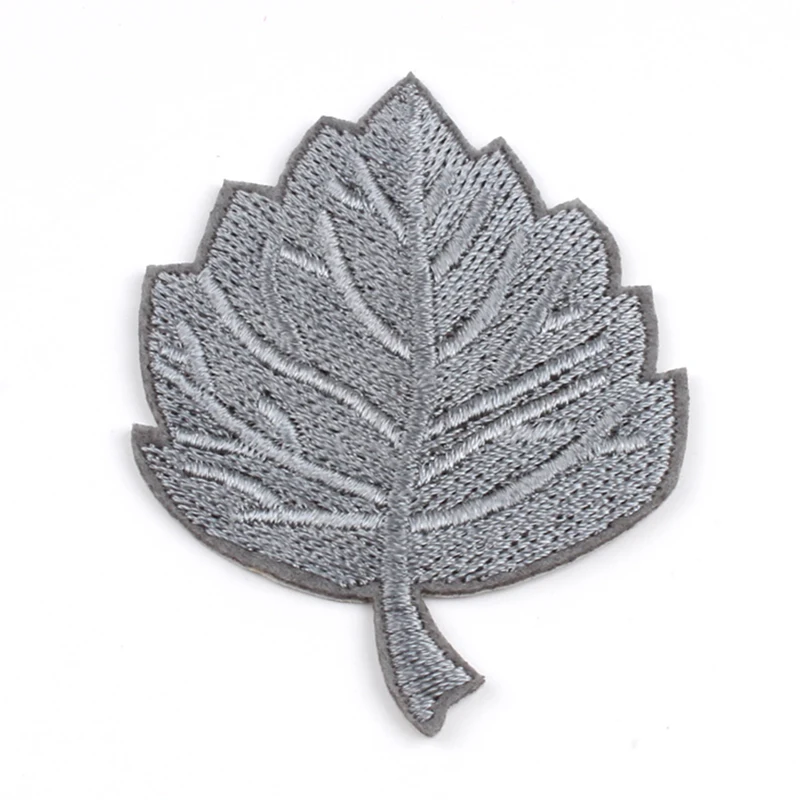 10pcs/lot Embroidered Maple Patch Cartoon Leaf Stickers Iron On Sew On Clothing Appliques DIY Patchwork Crafts Garments Badge image 3