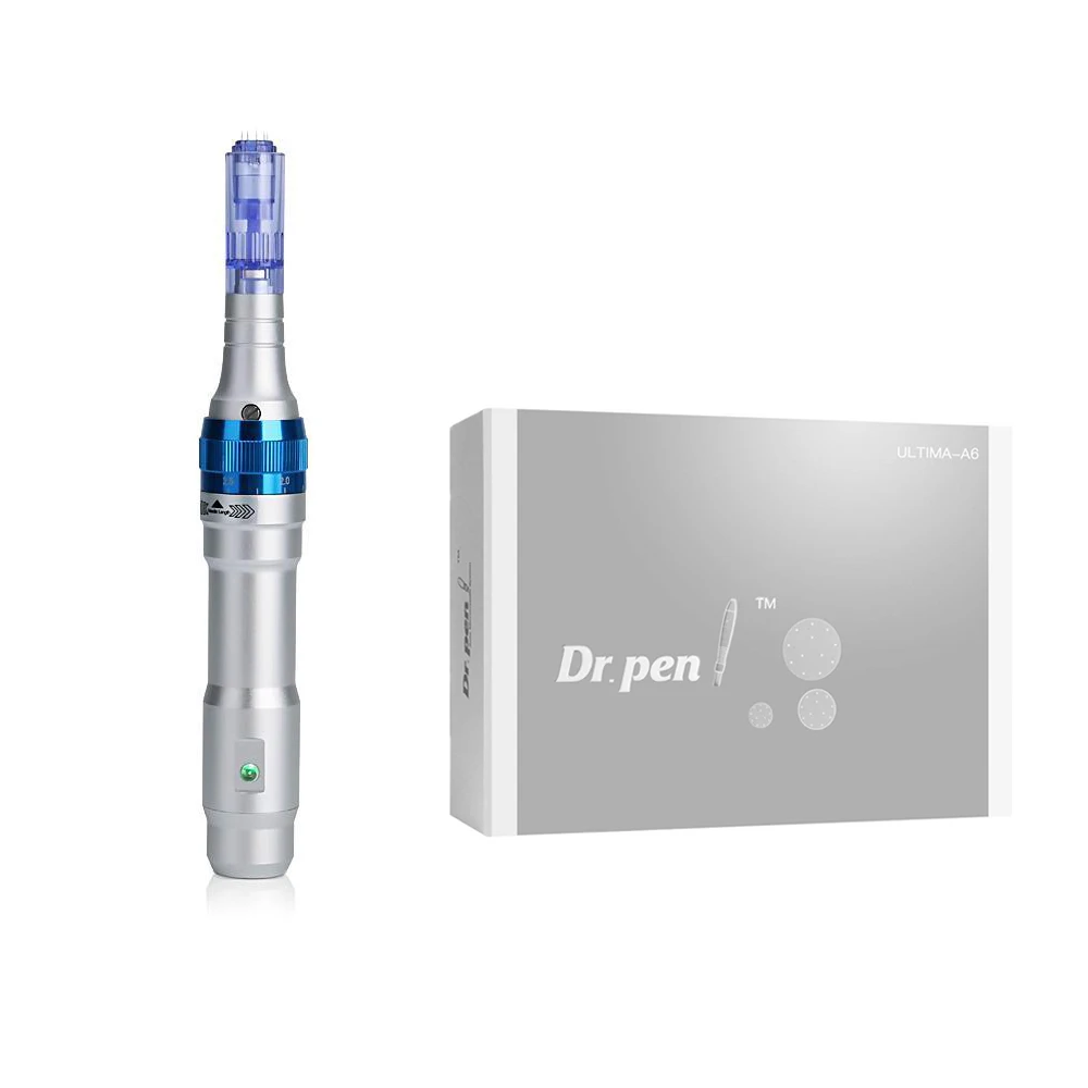 Dr Stift A6 Professionelle Dermapen Elektrische Stempel Design Microneed Stift Für Mesotherapie Hautpflege BB Glow Microshading Make-Up