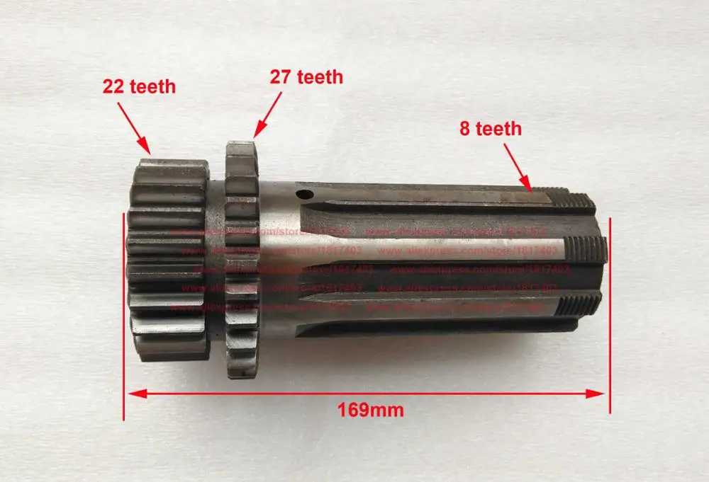 

300.37.110 Spline sleeve, main shaft, JINMA JM tractors parts, JINMA JM 30-35HP Tractors, 300, 304, 350, 354