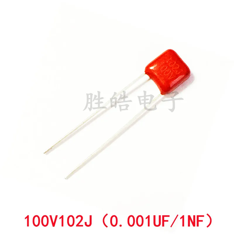 20PCS 100V102J 5% High Quality 0.001UF Pitch=5mm 1NF 100V 102 102J CBB Polypropylene Film Capacitor