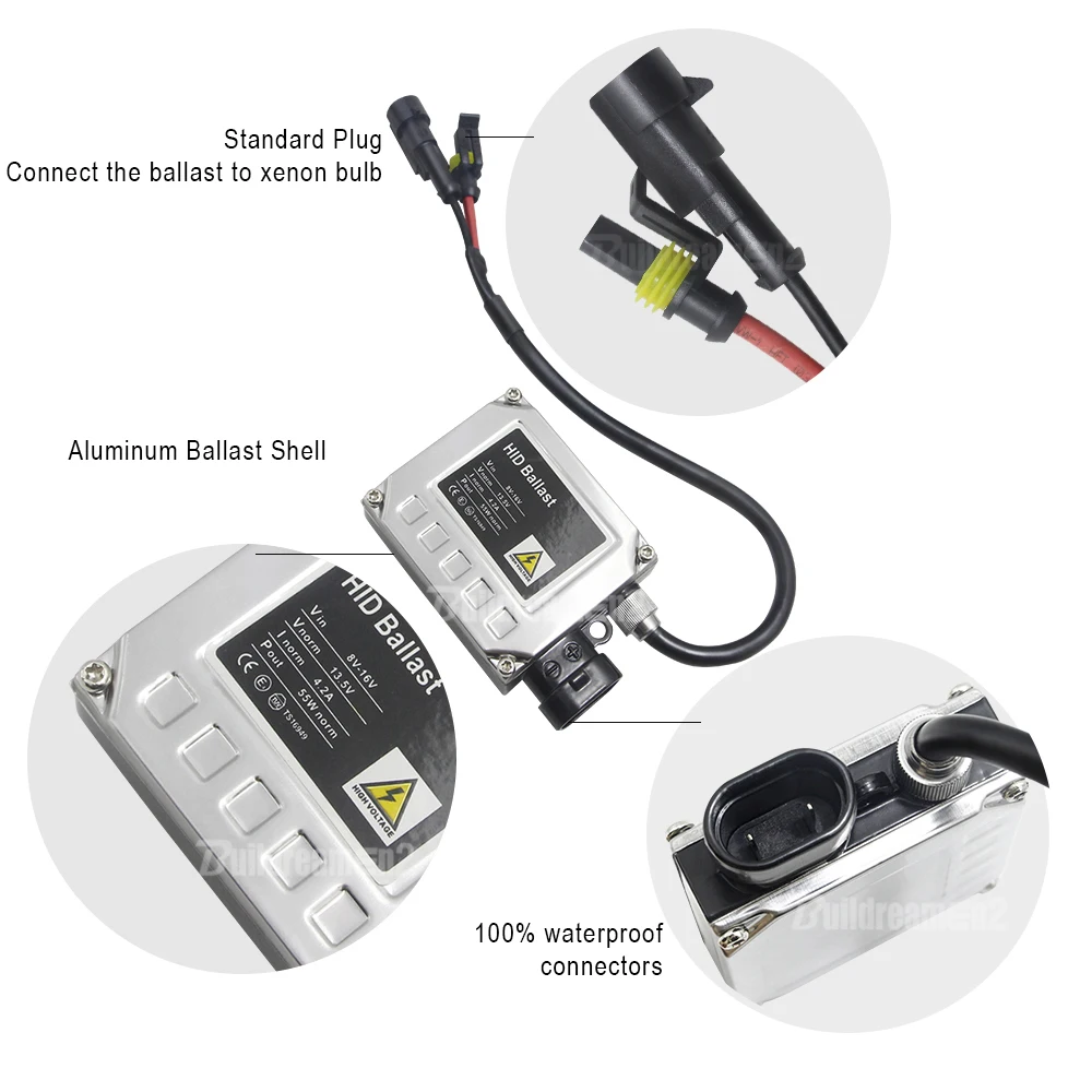 Xenon H7 H11 H8 H3 9005 HB3 9006 HB4 880 881 H1 Xenon Kit HID Ballast + Bulb 55W 4300K-10000K 12V Car Light Headlight Fog Lamp
