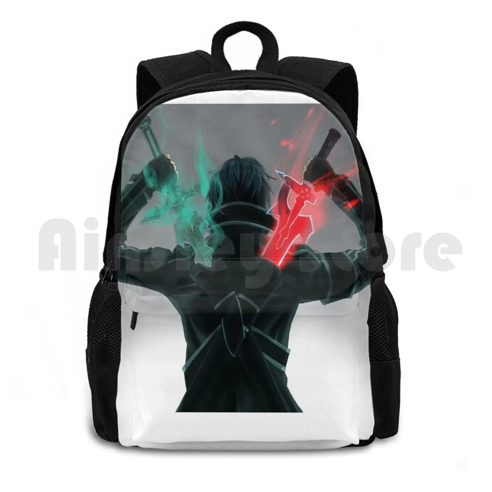 كيريتو السيف الفن على الانترنت المشي لمسافات طويلة في الهواء الطلق على ظهره مقاوم للماء التخييم السفر كيريتو ساو السيف الفن على الانترنت أنيمي Asuna مانغا السيف