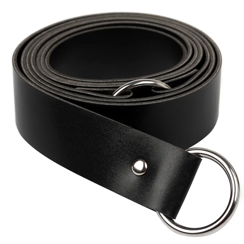 Pasek do talii w stylu średniowiecznym i renesansowym, 220 cm, akcesoria do kostiumów dla dorosłych mężczyzn, wikingów, rycerzy, piratów, cosplay, skórzana klamra