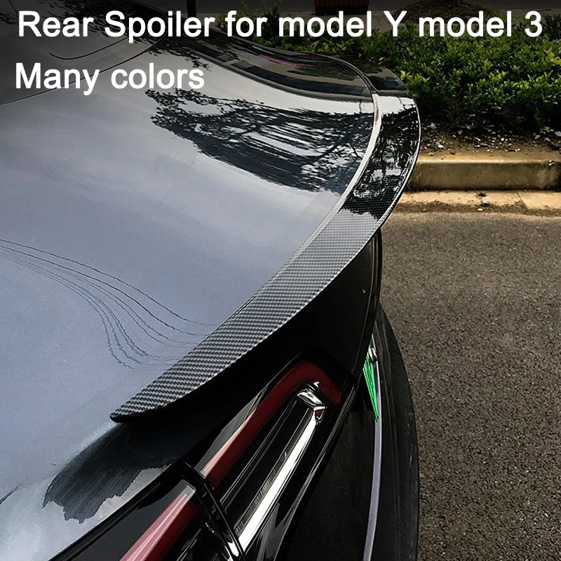 

Rear Spoiler Tail Wing Diffuser Car Trunk Spoilers For Tesla Model 3 Model Y 2017-2021 Rear Lip Sports Style Car Styling Decorat